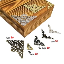 12/48pcs Jewelry Box Gift Case Book Scrapbook Album Corner Decorative Protector