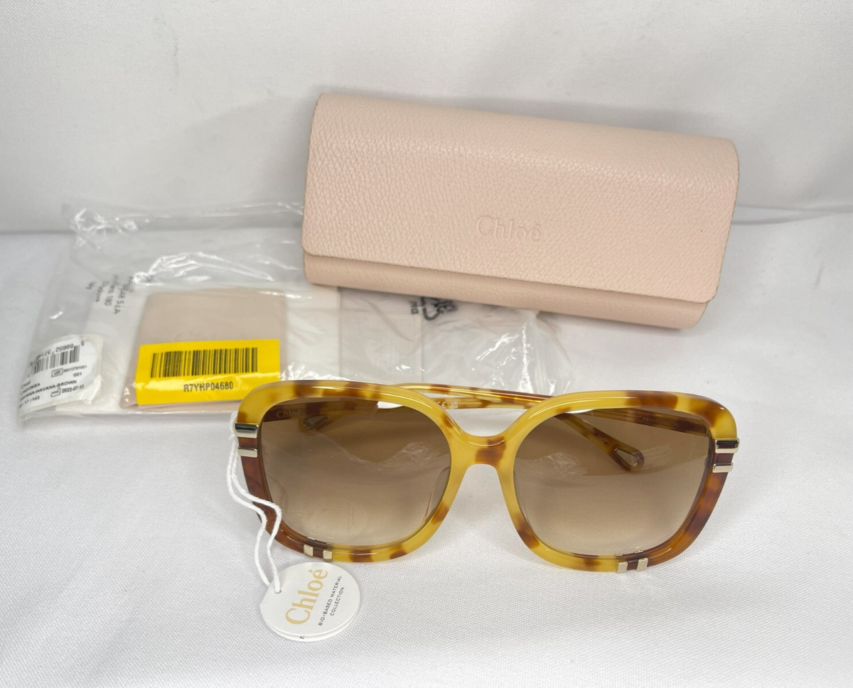 Authentic Brown  Chloe Sunglasses CH0347S Chloé Pilot Sunglasses 001 Brown - eye-oo.com main image 2