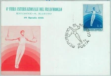 67703 - SAN MARINO - POSTAL HISTORY - FDC MAXIMUM CARD - 1954 SPORT: GYMNASTICS