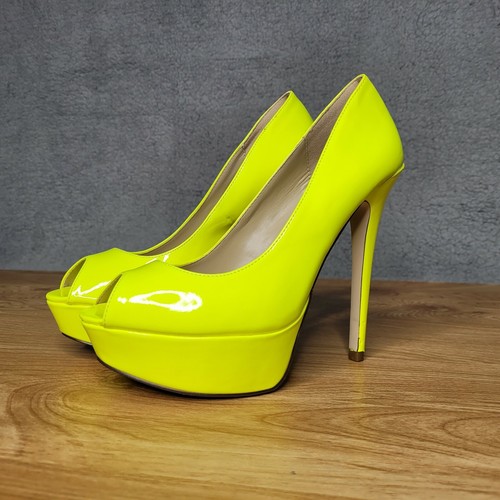 luminous yellow heels