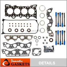 MLS Head Gasket Set Bolts Fits 96-00 Honda Civic Del Sol SOHC 1.6 D16Y5 D16Y7