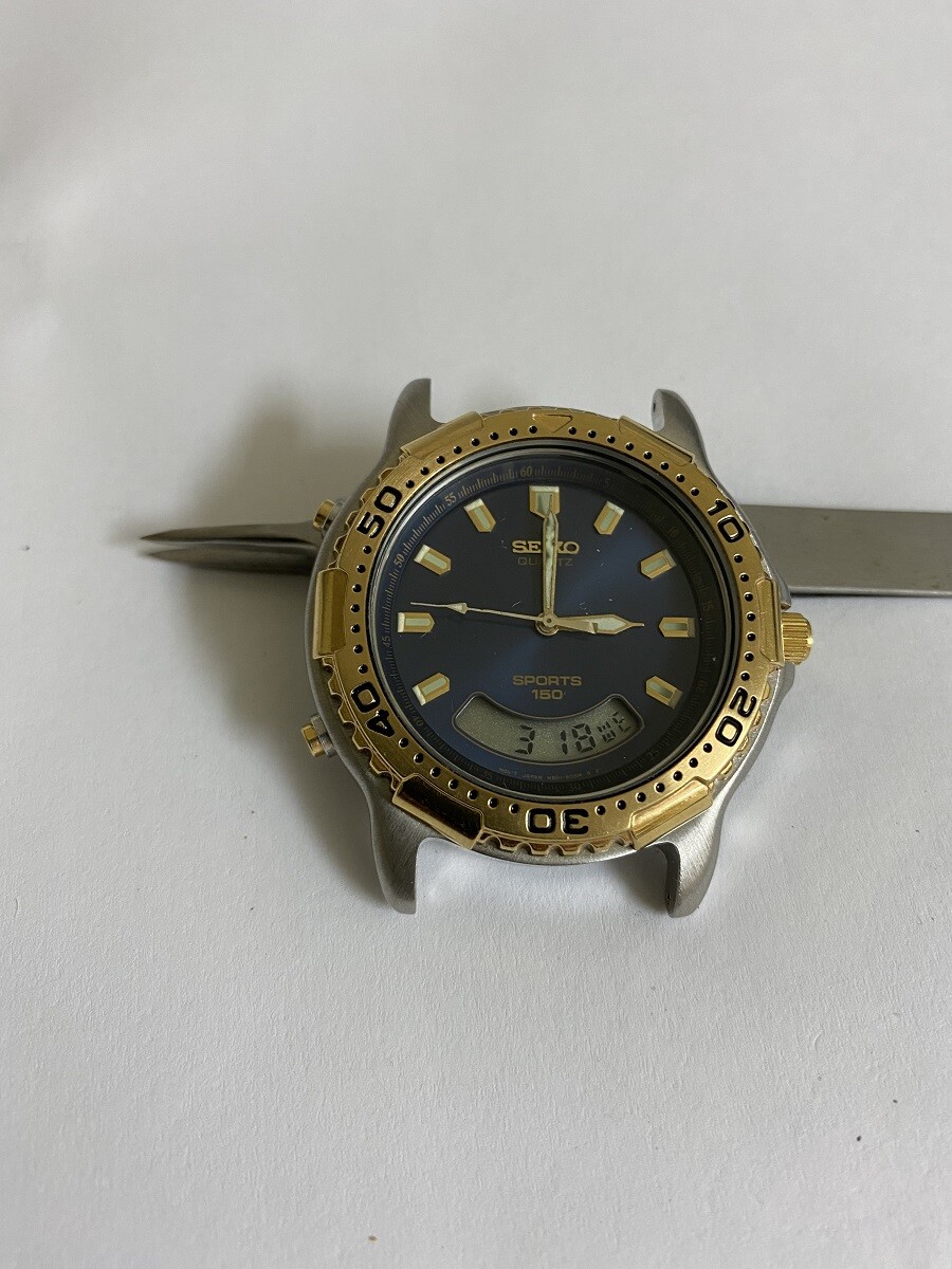 Men's SEIKO Sports 150 Vintage Analog-digital H801 -605M From