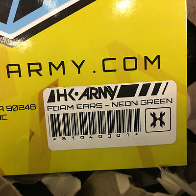 Masque HK Army KLR - Neuf, Kit Lunettes Avec Mousse, Oreilles Souples, Couleur Néon Sarcelle