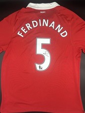 Rio Ferdinand Signed Manchester United Home Shirt WITH COA