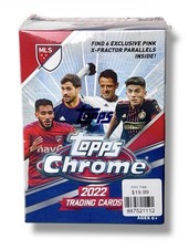 2022 Topps Chrome MLS Soccer Exclusive Sealed Blaster Box - 6 Pink X-Fractors