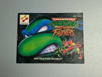 TMNT Teenage Mutant Ninja Turtles Tournament Fighters NES Manual Only -Authentic