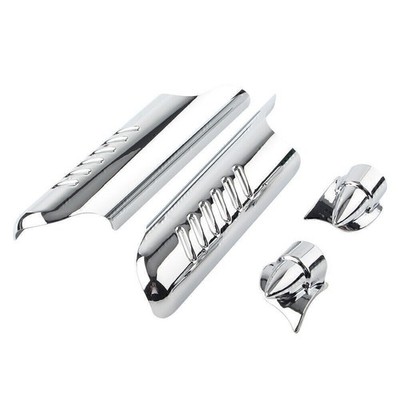 Fitk Lower Leg Deflectors Shield Cover für Harley Touring FLHT 2000-13 Chrome