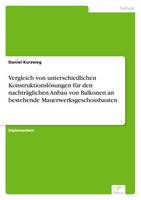 Vergleich Von Unterschiedlichen KonstruktionslöSungen FüR Den NachträGlichen...