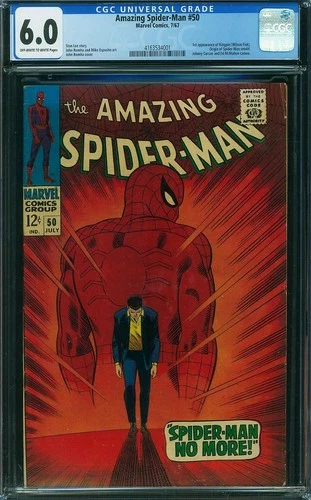THE AMAZING SPIDER-MAN #50 CGC 6.0 FINE 1ST KINGPIN 1967 SILVER AGE GRAIL