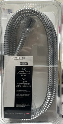 Delta Heavy Duty Commercial Handshower Hose U494R-84-PK Chrome