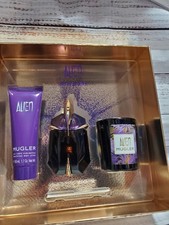 Mugler Alien Gift Set Women Eau De Parfum Spray 1 oz Lotion 50ML Candle 70gr