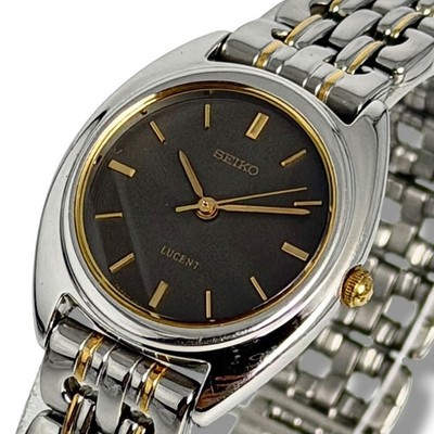 Seiko Lucent Dress Watch Quartz Ladies Analog 1F21 0K30 wrist 16cm NB/NA