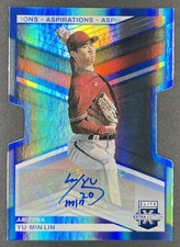 2023 Panini Elite Extra Edition - Yu-Min Lin Aspirations Die-Cut AUTO Blue /80