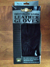 Wells Lamont Mens XL Goatskin Leather Suede Gloves Black NEW DISTRESSED BOX