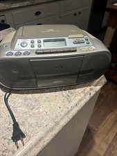 Sony CFD-S01 CD/Radio/Cassette Boombox Powers On CD Does Not Work Parts Only
