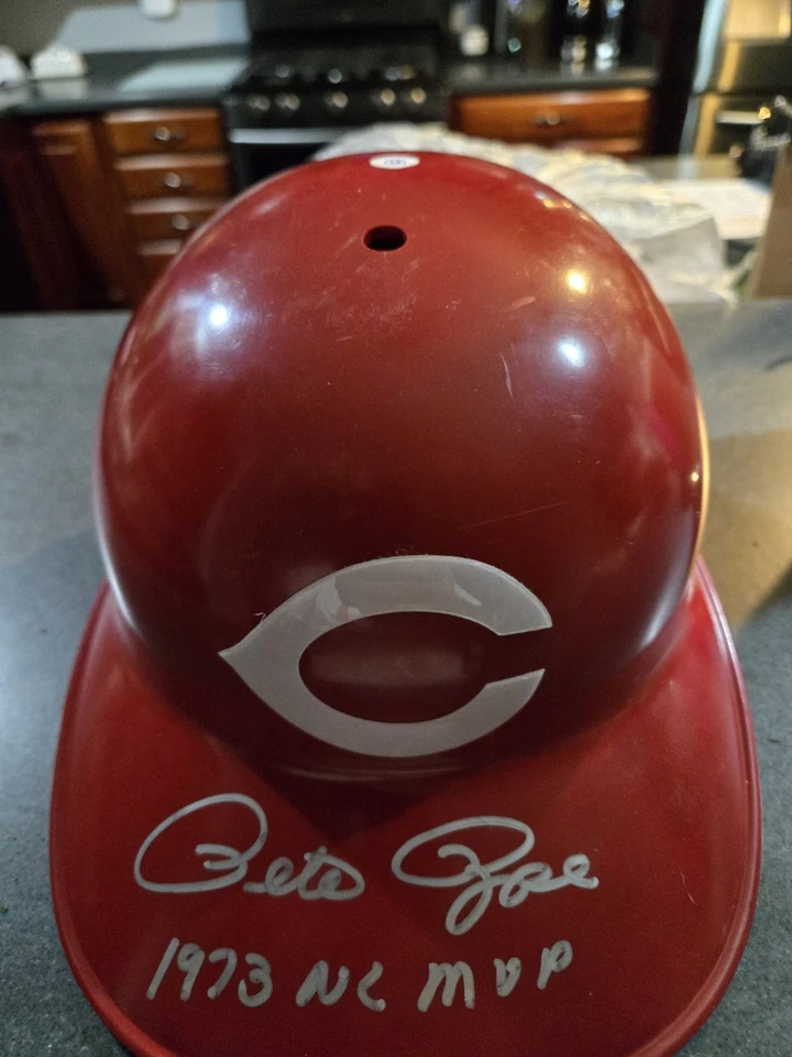 Pete Rose autograph signed Cincinnati Reds replica full size batting helmet  - Image 3 of 4
