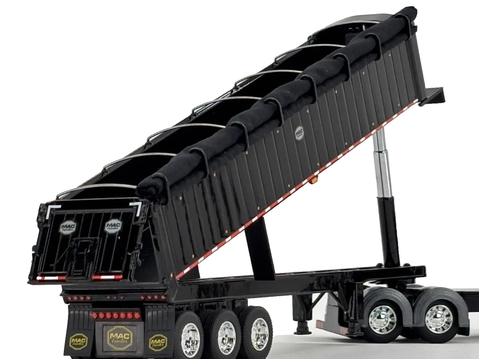 1/64 DCP PETERBILT 389 W/ 48" FLAT TOP SLEEPER & MAC COAL DUMP TRAILER - Image 3 of 4