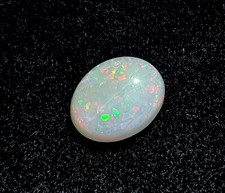 Australian Coober Pedy Opal White Crystal Oval Cabochon 10x8x3mm 1.80ct