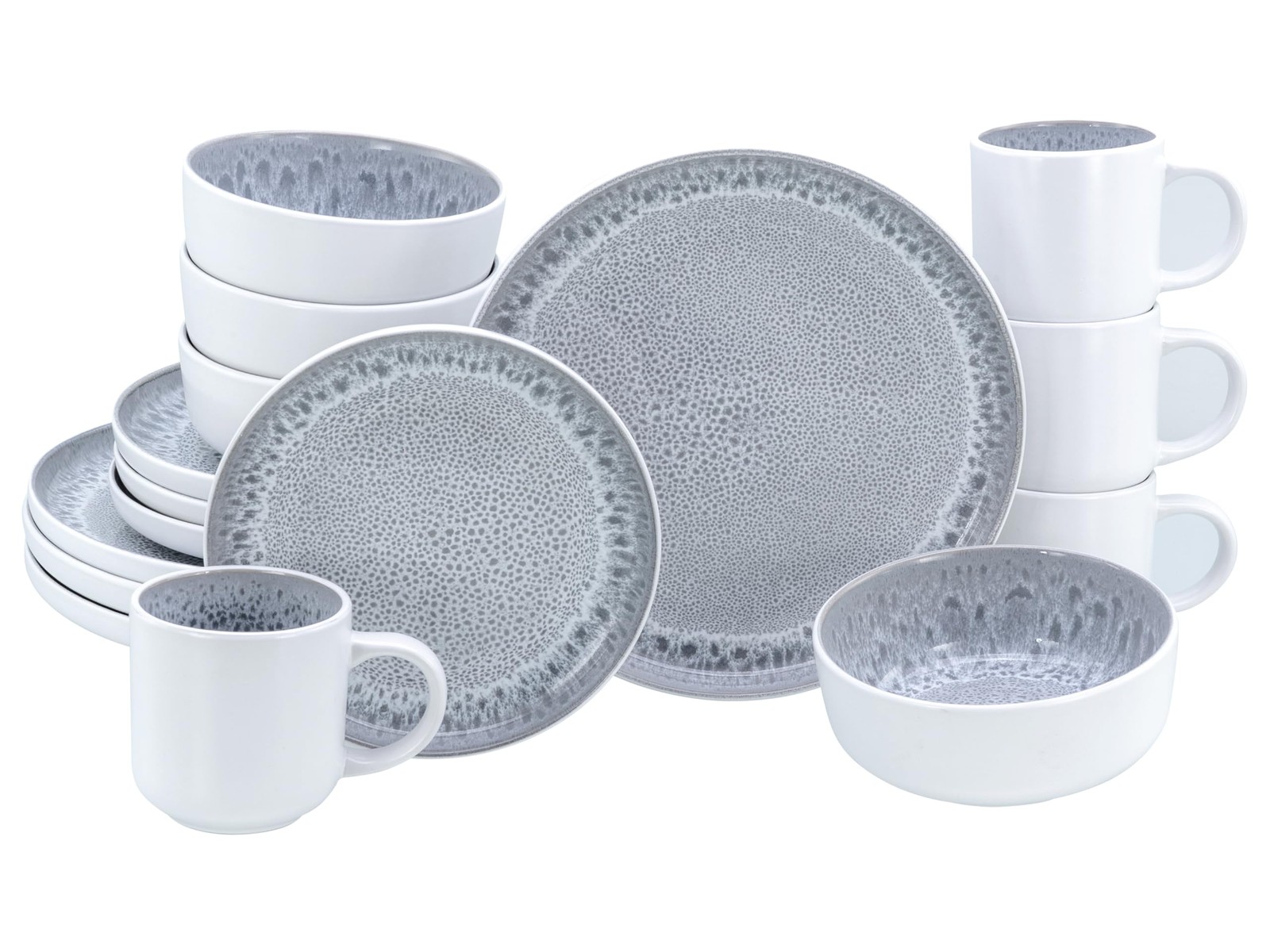 CreaTable 24888 Kombiservice Serie Nordic Fjord Stone 16-tlg 4 Personen 22690₽