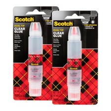 Scotch Clear Glue in 2-Way Applicator, 1.6 oz, Photo Safe and Non-Toxic 6050  