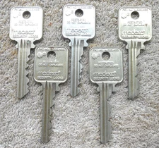 (5) MEDECO   High Security   keys.    Locksmith, Art, Collectors...
