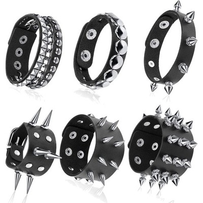 Nietenarmbänder  Punk Armband Manschette Schmuck Herren Damen Halloween