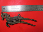 ANTIQUE BRASS HORSE CIGAR CUTTER NUT SPLITTER VICTORIAN OLD RARE TOBACCIANA  BIG — photo 3