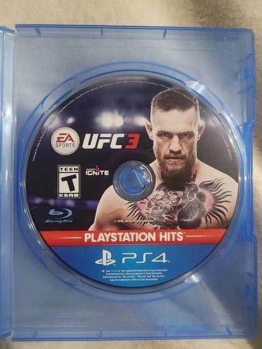 EA Sports UFC 3 Playstation 4 PS4 Disc Only Works Conor McGregor Fighting Game