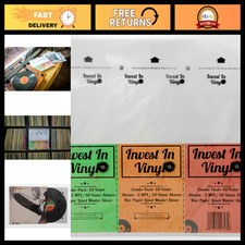 100 LP Sleeves Combo - 50 Outer 50 Inner Vinyl Record Protectors - Collectors