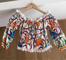 Dolce & Gabbana  blouse Shirt Majolica 36