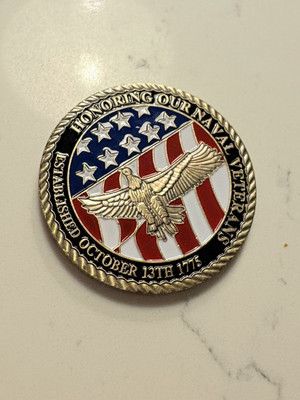 US Navy Veterans 1775 Challenge Coin