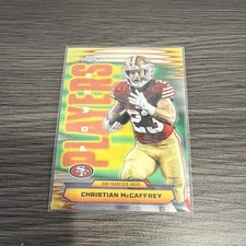 Topps Chrome 2025 Power Players Insert Christian McCaffrey San Francisco 49ers
