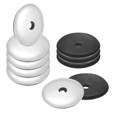 10-Pack Bonded Sealing Rubber Washers, #12x1-3/16" OD Neoprene Washer Gasket