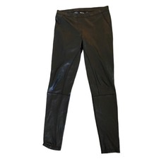 Wilfred Free vegan leather women's black leggings size Medium