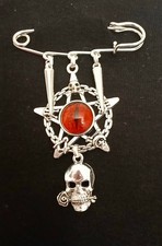 Punk/Goth Saftey Pin Brooch