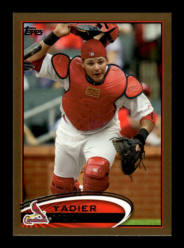 Yadier Molina [Gold] #174 2012 Topps card