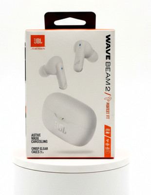 JBL Wave Beam 2 True Wireless ANC Bluetooth In-Ear Kopfhörer IP54 Weiß