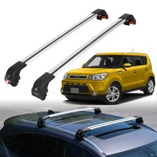 2pc Heavy Duty Roof Rack Crossbars For Kia Soul 2014-2019 W Flush Rails