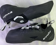 Evolv Men's Phantom LV Hook/Loop Climbing Shoes-Black/White-Size: 11