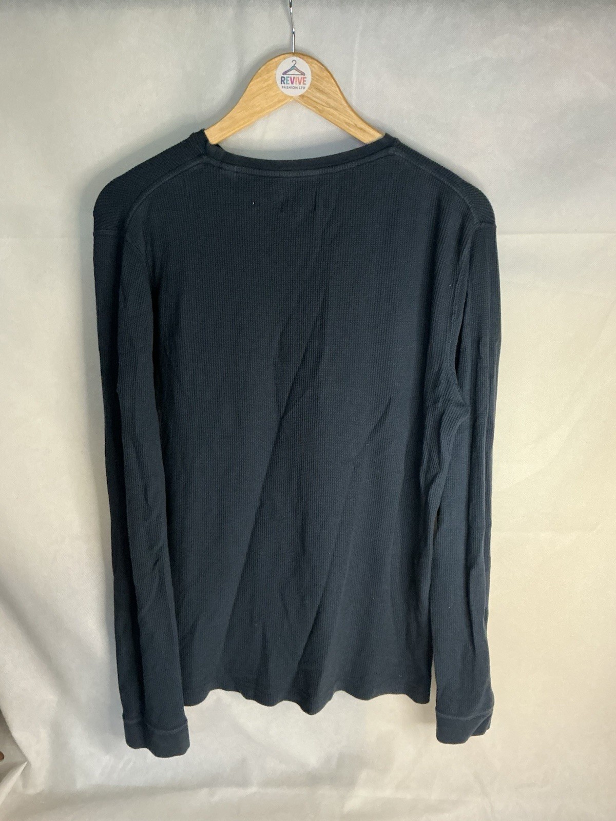 Jack Wills Mens Long Sleeve Top Shirt Round Neck Navy Blue Small image 2