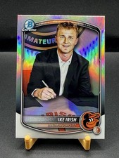 IKE IRISH 2025 BOWMAN CHROME DRAFT IMAGE VARIATION ORIOLES Q4450