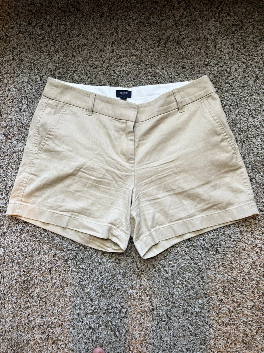 Short Chino J. Crew Femme – Blanc Cassé – Taille L (équivaut 32 US/10) – Occasion