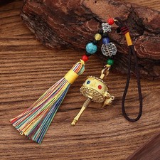 Ethnic Style Colorful Tassel Pendant Keychain Car Ornament Retro Bag Charms