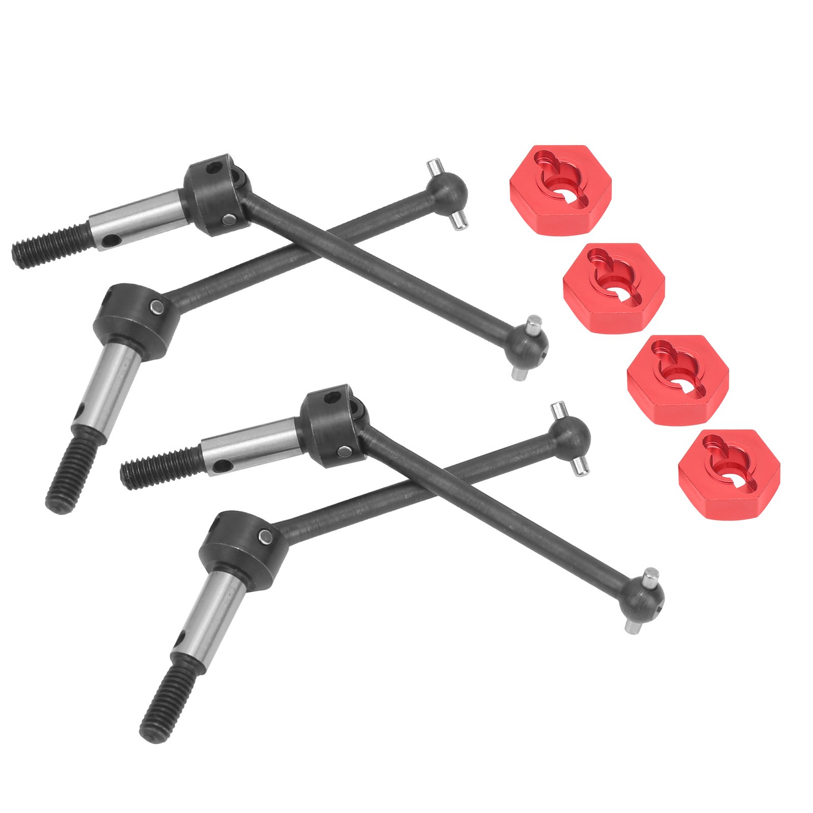 (Red)CVD Metal Drive Shaft Transmission Axle With Adapter For Sakura D3/XIS BJ