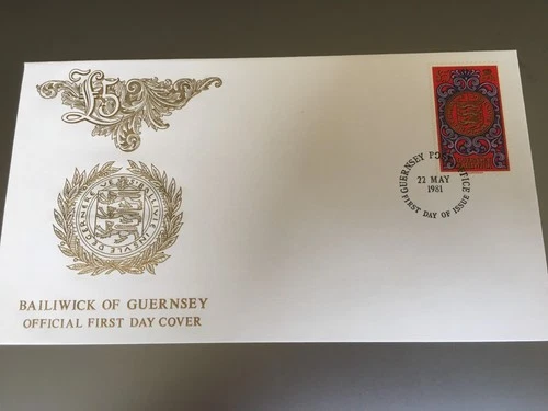 GB STAMPS RARE FIRST DAY COVER 1981 GUERNSEY HIGH VALUE