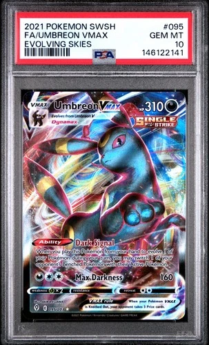 PSA 10 Umbreon Vmax 095/203 Evolving Skies