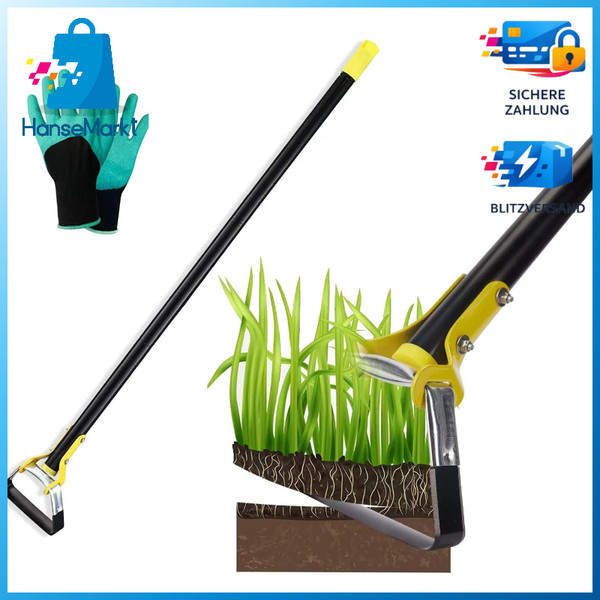 Gartenhacke SteigbüGelhacke Edelstahl 152Cm Zum JäTen Und Pflanzen Von GemüSe-image
