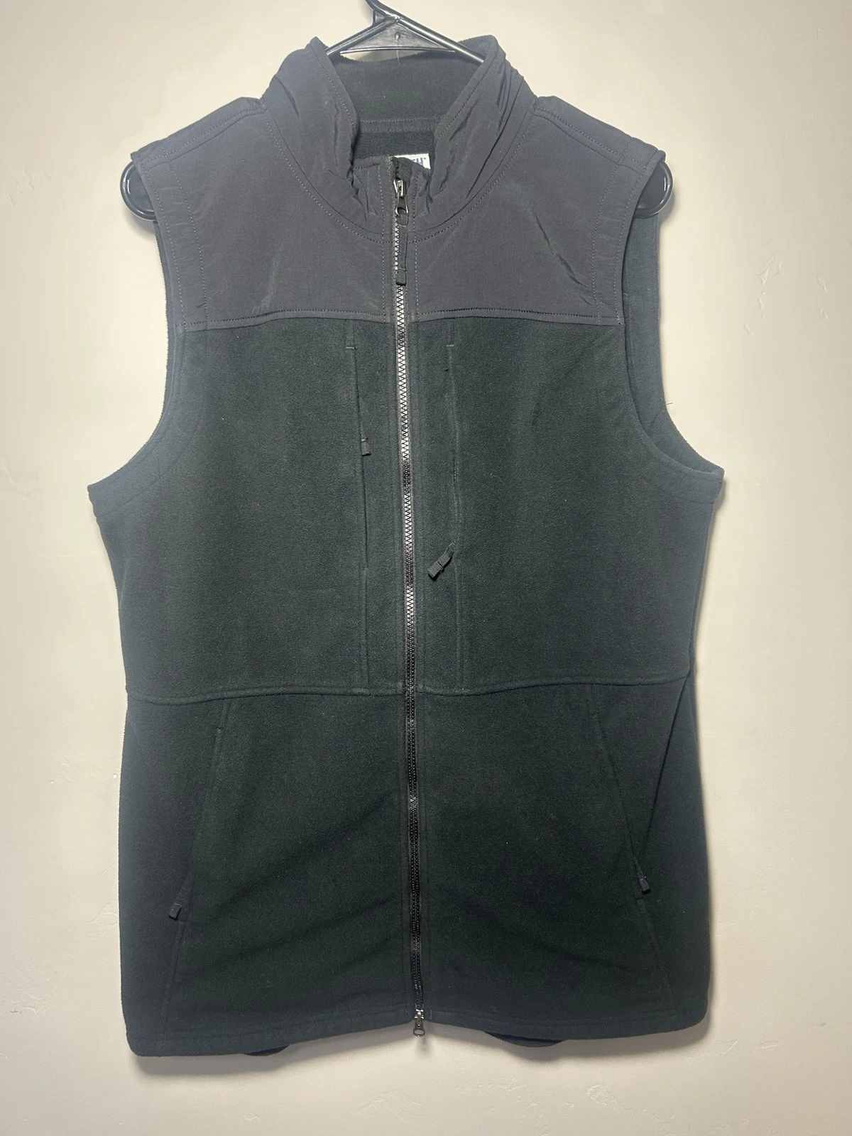 Duluth Traiding Co Vest Jacket Men Large Black Full Zip Fleece Outdoors Workwear