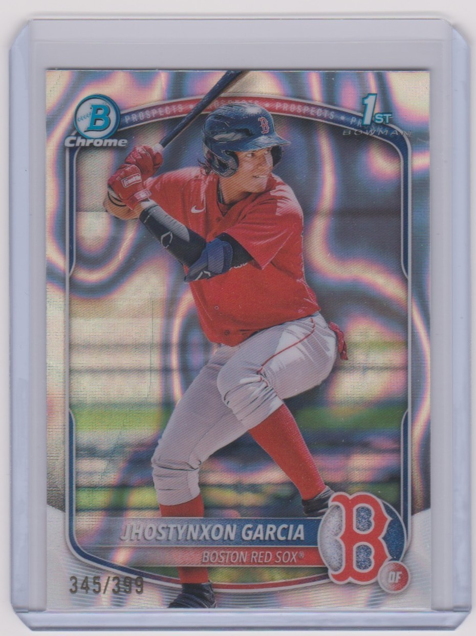 2025 Bowman Chrome Prospects Lava Refractor #BCP-43 Jhostynxon Garcia #/399