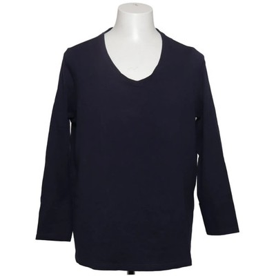 Giada, Langarmshirt, Größe: 48/50, Blau, Baumwolle/Elasthan, Einfarbig #ahb